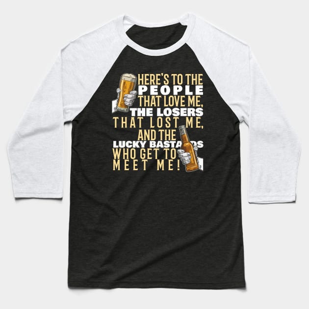 Here's to the People! Baseball T-Shirt by MDRFables